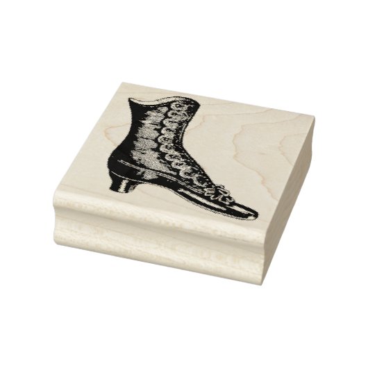 Dames Button-up Victoriaans Boot Rubber Art Stamp Rubberstempel (Stempel)