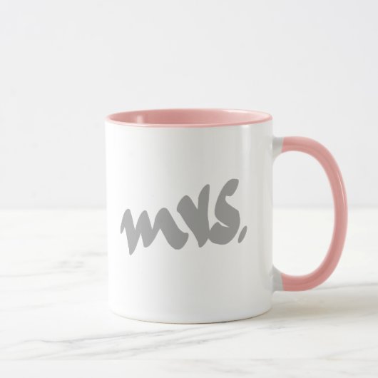 Dames Cadeaus voor haar Moederdag Grijs Wit Roze Mok (Rechts)