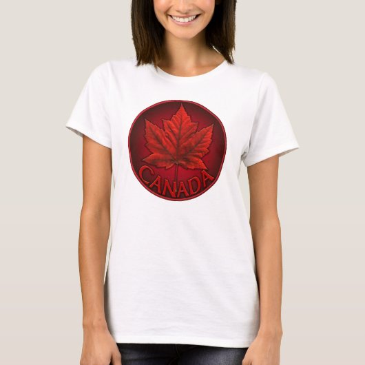 Dames Canada Esdoorn T-Shirt Souvenir Shirt (Voorkant)