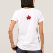 Dames Canada Esdoorn T-Shirt Souvenir Shirt (Achterkant)