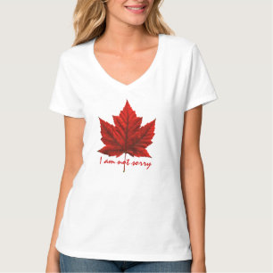 Dames Canada Esdoorn T-Shirt Souvenir Shirt