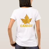 Dames Canada Jas Canada Vlag Souvenir Jas T-shirt (Achterkant)