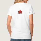 Dames Canada T-shirt met pasvorm Vlag shirts (Achterkant)