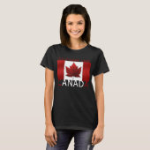 Dames Canada T-shirt Persoonlijk Canada Shirt (Voorkant volledig)