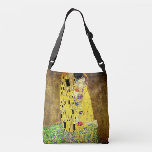 Dames Canvas tas met Klimt's The Kiss (Achterkant)