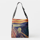 Dames Canvas tas met Munch's The Scream (Achterkant)