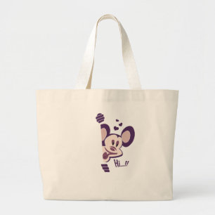 Dames Canvas tas met vrolijke panda