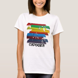 dames capoeira vechtkunsten regenboog t-shirt