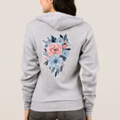 Dames capuchontrui met ritssluiting hoodie (Achterkant)