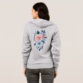 Dames capuchontrui met ritssluiting hoodie (Achterkant volledig)