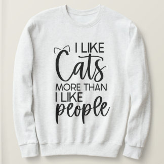 Dames Cat Humor Sweatshirt