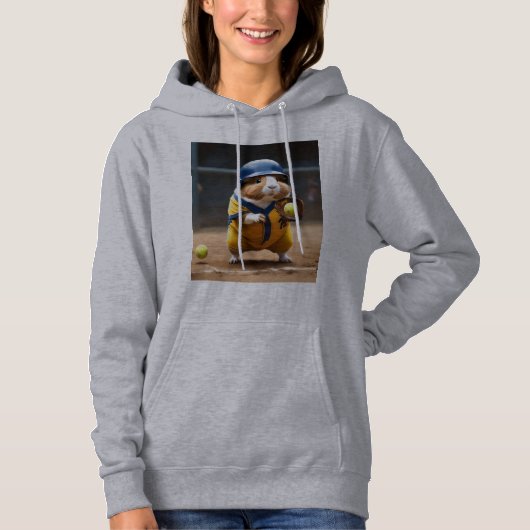 Dames Cavia Softbal Superster, Trui Hoodie (Voorkant)