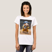 Dames Cavia Softbal Superster, Tshirt (Voorkant volledig)