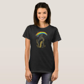 Dames Celestial Grey Yoga  5 T-shirt (Voorkant volledig)
