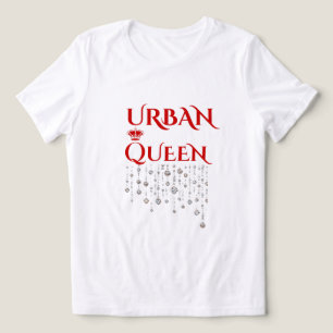 DAMES CERISE ROZE URBAN CROWN ZELDZAME DIAMANT Tri-Blend SHIRT
