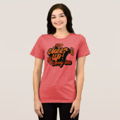 DAMES CHEER UP WORRY LESS GRAPHISCHE T-SHIRT (Voorkant volledig)