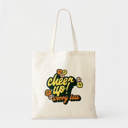 DAMES CHEER UP WORRY LESS TOTE TAS (Voorkant)