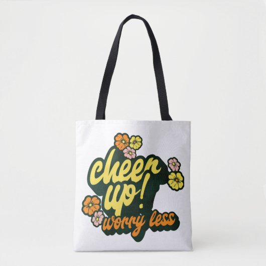 DAMES CHEER UP WORRY LESS TOTE TAS (Voorkant)
