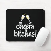 Dames Cheers Es Grappig Oud en Nieuw V-hals Muismat (Met muis)