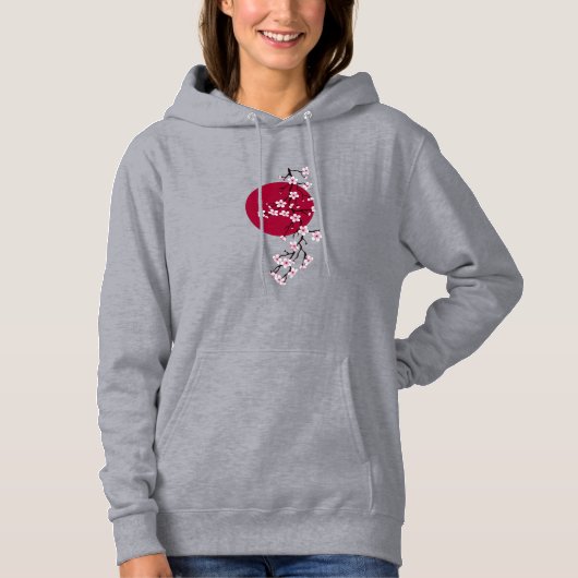 Dames Cherry Blossom Branch Hoodie (Voorkant)