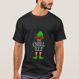 Dames Chill Elf Kerst Matching Familie Elf Squad C T-shirt