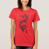 Dames Chinese dragon T-Shirt (Voorkant)