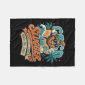 Dames Coco Slugger Baseball Retro Coco Sports Fleece Deken (Voorkant (Horizontaal))