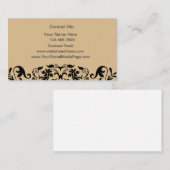 Dames Contact Kaarten Thema Bloemen Visitekaartje (Voorkant / Achterkant)