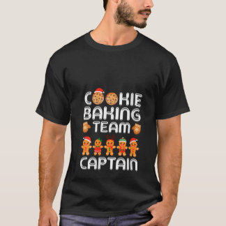 Dames Cookie Bakken Team Captain Peperkoek Kerstmi T-shirt