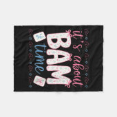 Dames Coquette Grappige Mahjong Over Bamn Tijd Fleece Deken (Voorkant (Horizontaal))