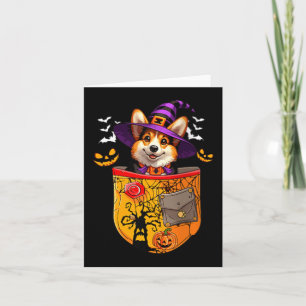 Dames Corgi Als Heks In Poc Halloween Hondeneigena Kaart