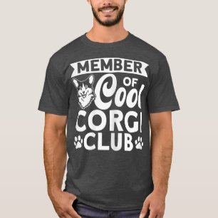 Dames Corgi Lid van Cool Corgi Club Hondenliefhebb T-shirt