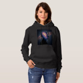 Dames Cosmic Galaxy Silhouet Pullover Hoodie (Voorkant volledig)