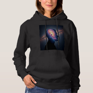 Dames Cosmic Galaxy Silhouet Pullover Hoodie