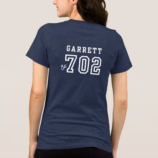 Dames CSP EXT # (gereserveerd voor Ally) Tri-Blend Shirt (Achterkant)