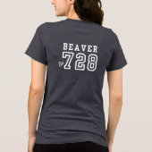 Dames CSP EXT # (gereserveerd voor Tara) Tri-Blend Shirt (Achterkant)