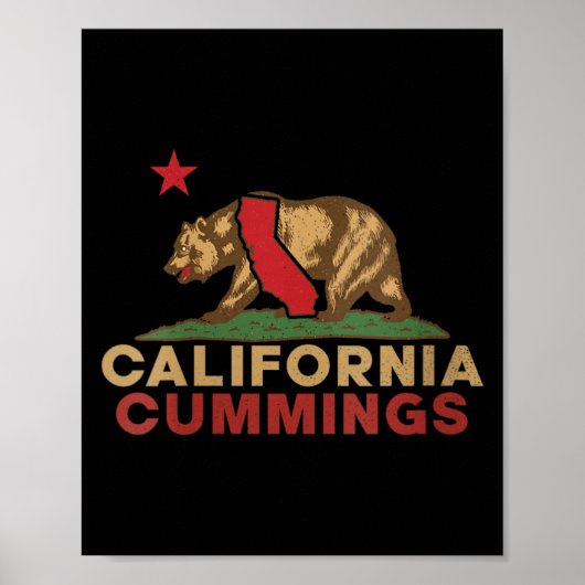 Dames Cummings California Vintage Beer Retro Poster (Voorkant)