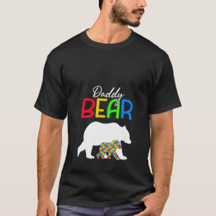 Dames Cute Daddy Beer Autisme Bewustzijn Autistisc T-shirt