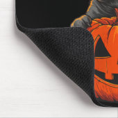 Dames Cute Zwarte Pug Jack O Lantern Pompoen Muismat (Hoek)