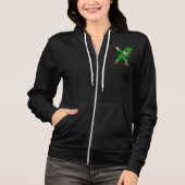 Dames Dabbing Leprechaun St.Patrick's Dag Hoodie (Voorkant)