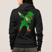 Dames Dabbing Leprechaun St.Patrick's Dag Hoodie (Achterkant)