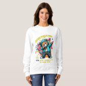 DAMES DABBING TOEKOMSTIGE LESSEN LEREN SWEATSHIRT (Voorkant volledig)