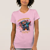 DAMES DABBING TOEKOMSTIGE LESSEN LEREN ZACHT T-SHI T-SHIRT (Voorkant)