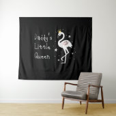 Dames Daddys Little Queen Schattige Flamingo Wandkleed (In Situ (horizontaal))