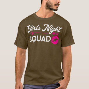 Dames dames avond ploeg feest dames bruid t-shirt