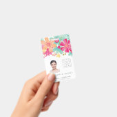 Dames Dames Bloem Identificatie Plastic I.D Badge (Handheld)