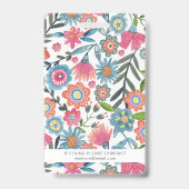 Dames dames bloem identificatie plastic id badge (Achterkant)