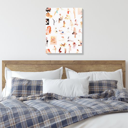 Dames dames, dames! canvas afdruk (Insitu (Slaapkamer))