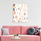Dames dames, dames! canvas afdruk (Insitu (Woonkamer))