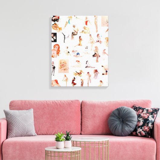 Dames dames, dames! canvas afdruk (Insitu (Woonkamer))